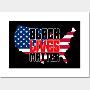 Black Lives Matter, USA Flag, United States, I Can't Breathe Posters and Art